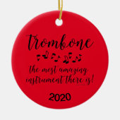 Amazing Trombone Keramik Ornament (Vorne)