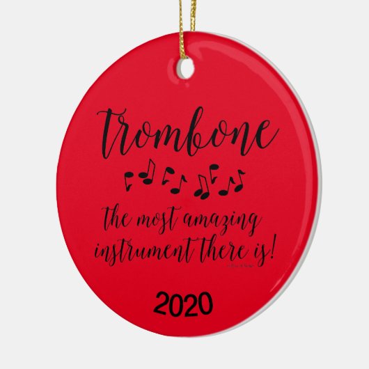 Amazing Trombone Keramik Ornament (Links)
