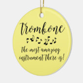 Amazing Trombone Keramik Ornament (Links)