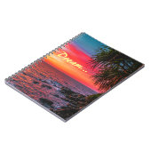 Amazing Tropical Ocean Palm Sunset Dream Notizblock (Linke Seite)