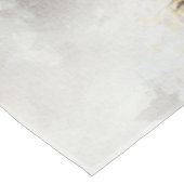 Amazing white and bay horses in a gallop tischdecke (Schrägansicht)