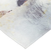 Amazing white and bay horses in a gallop tischdecke (Schrägansicht)