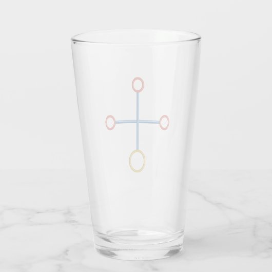 amazingCROSS als Trinkglas Glas (Rückseite)