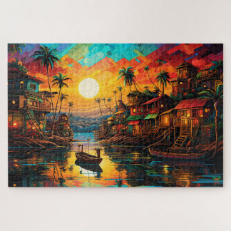 🌅 Amazon Fischerdorf Sunset Puzzle