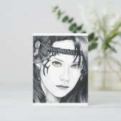 Amazon-Krieger (Gesicht) - Leere Postkarte (Stehend Vorderseite)