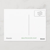 Amazon-Krieger (Gesicht) - Leere Postkarte (Rückseite)