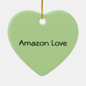 Amazon Liebe Holiday Ornament (Hinten)