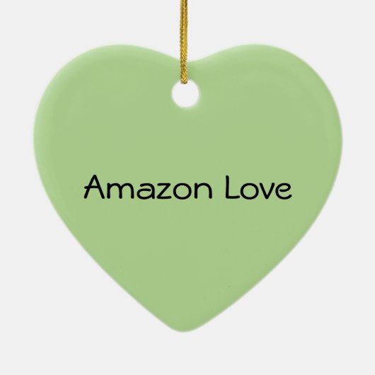 Amazon Liebe Holiday Ornament (Hinten)