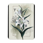 Amazon Lily Art - Gold & Scandi Style Magnet (Vertikal)