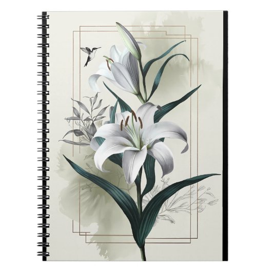 Amazon Lily Art - Gold & Scandi Style Notizblock (Vorderseite)