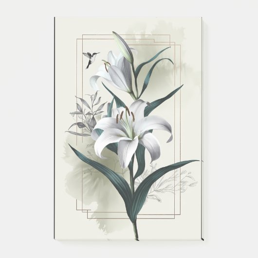 Amazon Lily Art - Gold & Scandi Style Post-it Klebezettel (Vorderseite)