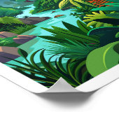 Amazon Rainforest Travel Poster (Ecke)