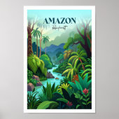 Amazon Rainforest Travel Poster (Vorne)