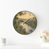Amazon Rainforest Wall Clock — Nature-Inspired Des Große Wanduhr (Zuhause)