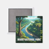 Amazon River Manu Nationalpark Peru Magnet (Vorderseite/Rückseite)