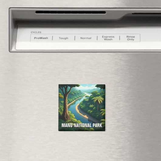 Amazon River Manu Nationalpark Peru Magnet (In Situ (Geschirrspüler))