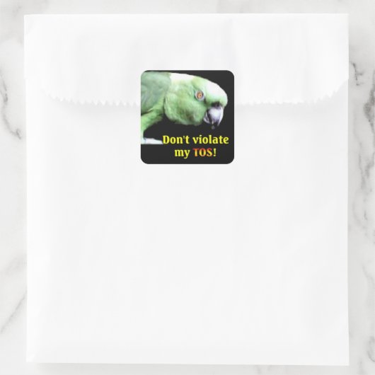 Amazon Square Stickers (Tasche)