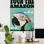 Amazon Vintage Reiseplakat Poster (Heimbüro)