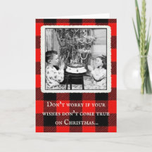 "Amazon Weihnachtswünsche" Vintage Weihnachtskarte