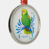 Amazonaparrot Ornament Aus Metall (Rechts)