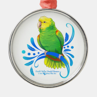 Amazonaparrot Ornament Aus Metall