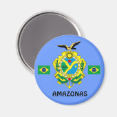 Amazonas, Brasilien Staat Magnet Imå das Amazonas (Vorderseite/Rückseite)