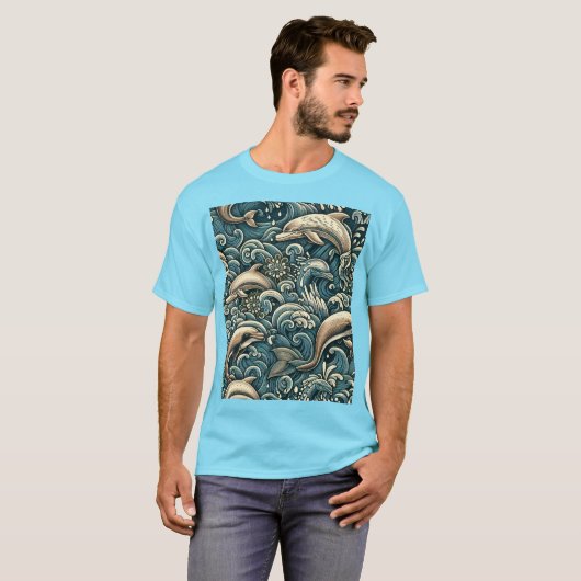 Amazonas-Delfin T-Shirt (Vorne ganz)