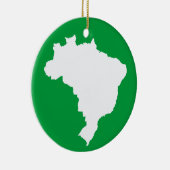 Amazonas grünes Festival Brasilien in Emporio Moff Keramikornament (Rechts)