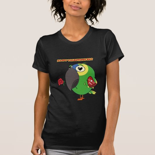 Amazonas-Papagei-Liebe, Papageienfrauen T-Shirt (Vorderseite)