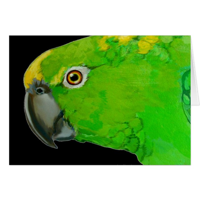 Amazonas-Papageien-Karte (Vorderseite (Horizontal))