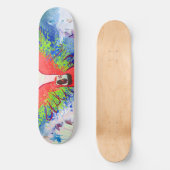 Amazonas-PapageiMacaw Skateboard (Vorderseite)