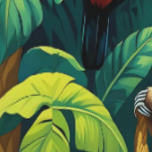 Amazonas Regenwaldkreaturen schälen und kleben Tapete (Naht)