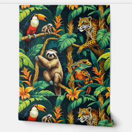 Amazonas Regenwaldkreaturen schälen und kleben Tapete