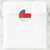 Amazonas Runder Aufkleber (Tasche)