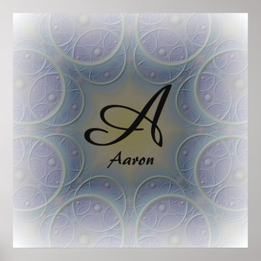 Amazone A Schriftart Poster (Vorne)