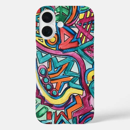 Amazonia-Hand Painted Abstract Art Case-Mate iPhone Hülle (Rückseite)