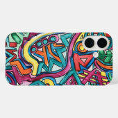 Amazonia-Hand Painted Abstract Art Case-Mate iPhone Hülle (Rückseite (Horizontal))