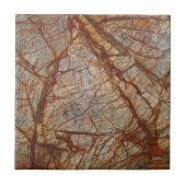 Amazonian Brown Quarz Kristallgras Edelstein Print Fliese (Vorderseite)