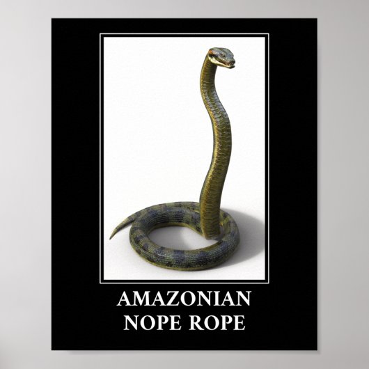 Amazonian Nope Rope - Anaconda Snake Gefahr Poster (Vorne)