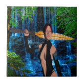 Amazonian Woman Fliese (Vorderseite)