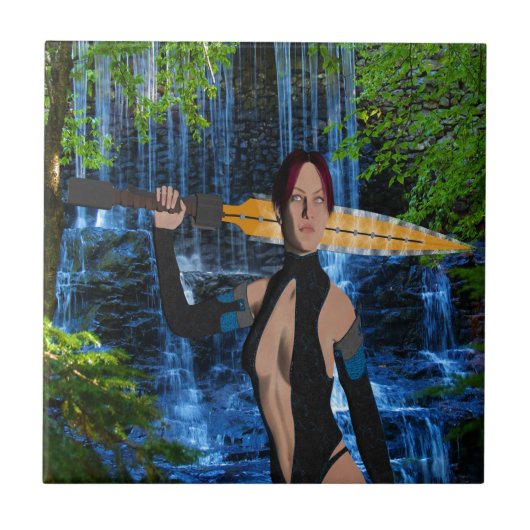 Amazonian Woman Fliese (Vorderseite)