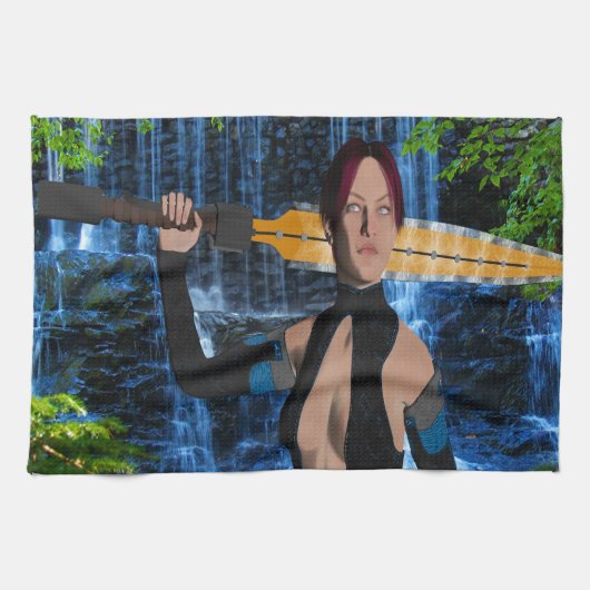 Amazonian Woman Küchentuch (Horizontal)
