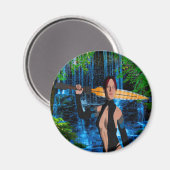 Amazonian Woman Magnet (Vorderseite/Rückseite)