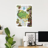 " Amazonien: 1992 eine Weltressource-Karte ... Poster (Heimbüro)