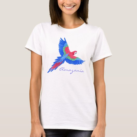 Amazonischer Macaw T-Shirt (Vorderseite)