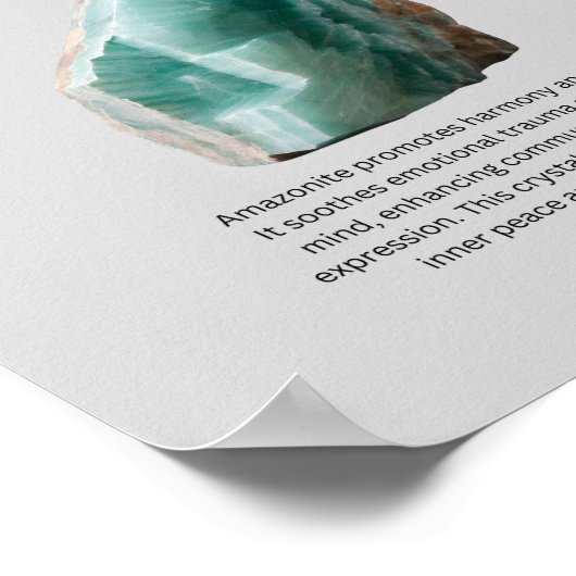 Amazonite Crystal Poster (Ecke)