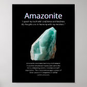 Amazonite Kristallstein Poster (Vorne)