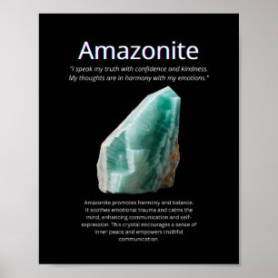 Amazonite Kristallstein Poster