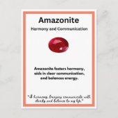 Amazonite Kristallstein Postkarte (Vorderseite)