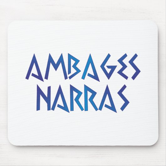 ambages narras Du sprichst in Rätseln Latein latin Mousepad (Vorne)